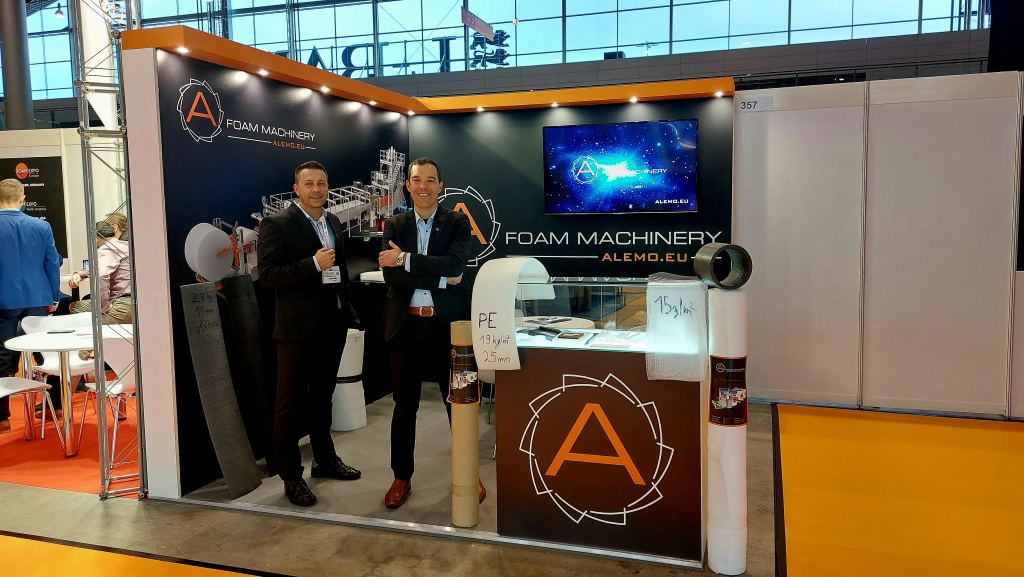 57 December 2023, Foam Expo Europe, Stuttgart, GERMANY ALEMO Foam machinery, foam