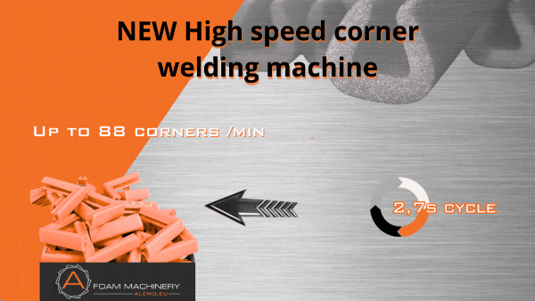 Macchina per Saldatura di Angolari ad Alta Velocità ALEMO Foam Machinery