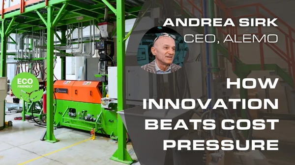 Kako inovacije premagajo stroškovni pritisk: Vpogledi Andrea Sirk CEO, ALEMO Foam Machinery_600