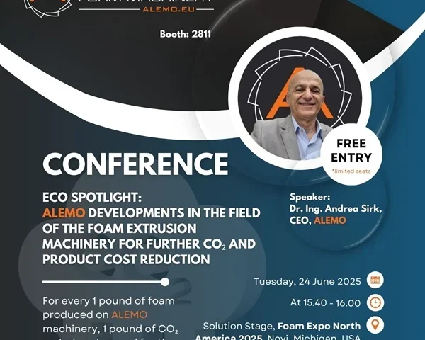 Foam Expo North America 2025 Alemo Foam Machinery - Andrea Sirk - Conference