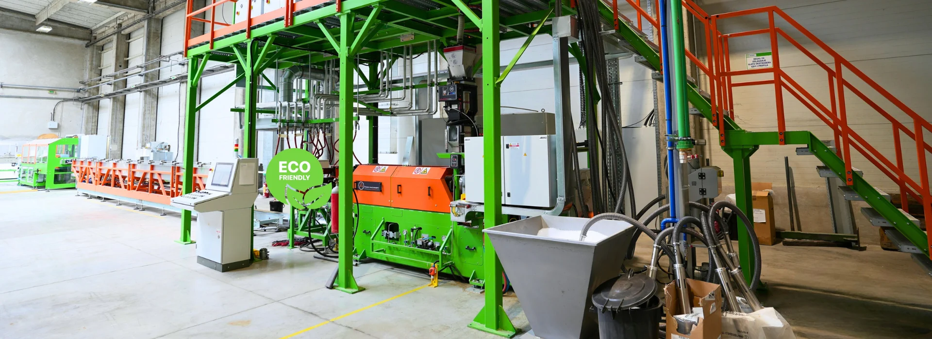 XPS profile extrusion line – ALEMO EXT89-XPS-COR