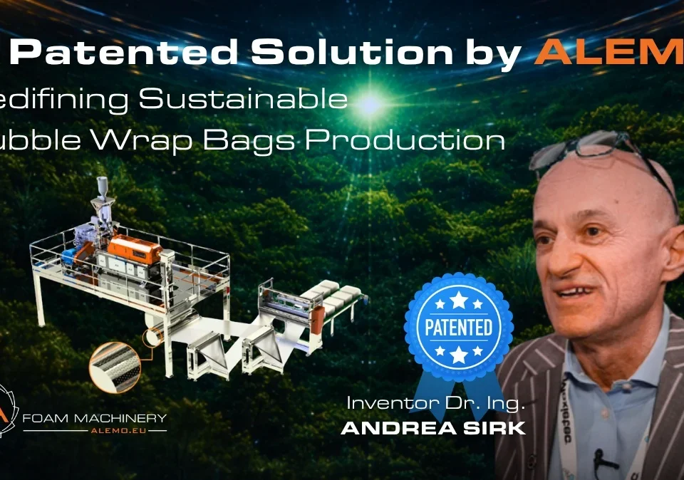 Patented Bubble Master All in One by Andrea Sirk ALEMO Foam Machinery