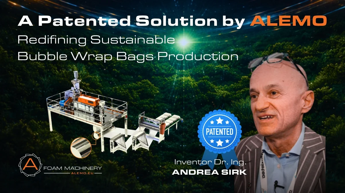 Patentirani Bubble Master All in One, Andrea Sirk, ALEMO Foam Machinery